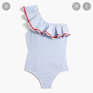 NWT Jcrew Seersucker Bathingsuit